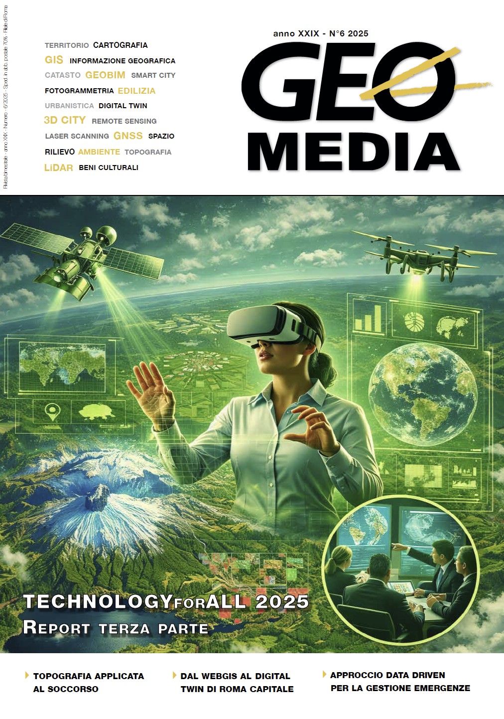 In copertina una immagine realizzata con intelligenza artificiale di tutte le tecnologie presentate durante il convegno TechnologyforAll